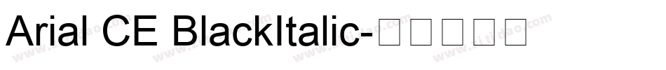 Arial CE BlackItalic字体转换